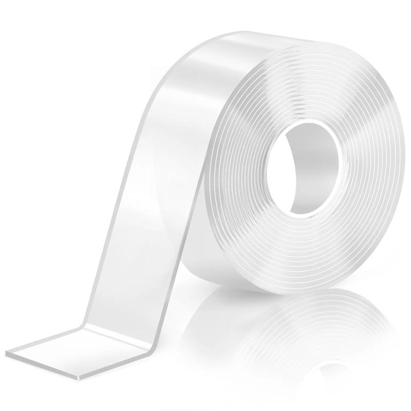 Heavy-Duty Clear Nano Double-Sided Mounting Tape, Removable Wall Tape