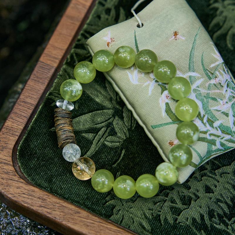Natural Cover Crystal Beaded Bracelet