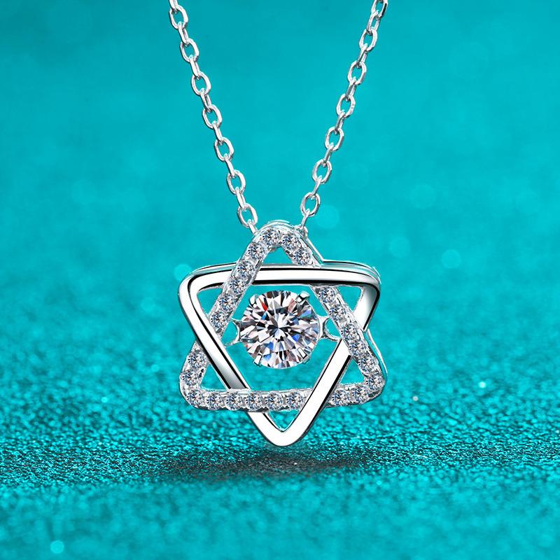 S925Silver Necklace Moissanite Necklace