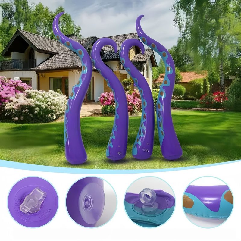 Halloween Inflatable Octopus PVC Toy Indoor Outdoor Decoration