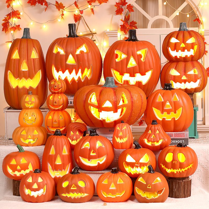 Halloween Glowing Pumpkin Lantern Store Yard Decoration