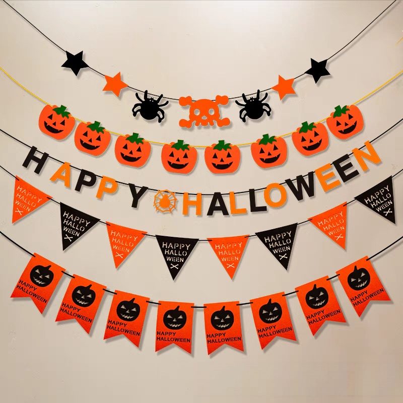 Halloween Hanging Bunting Shop Bar Decoration